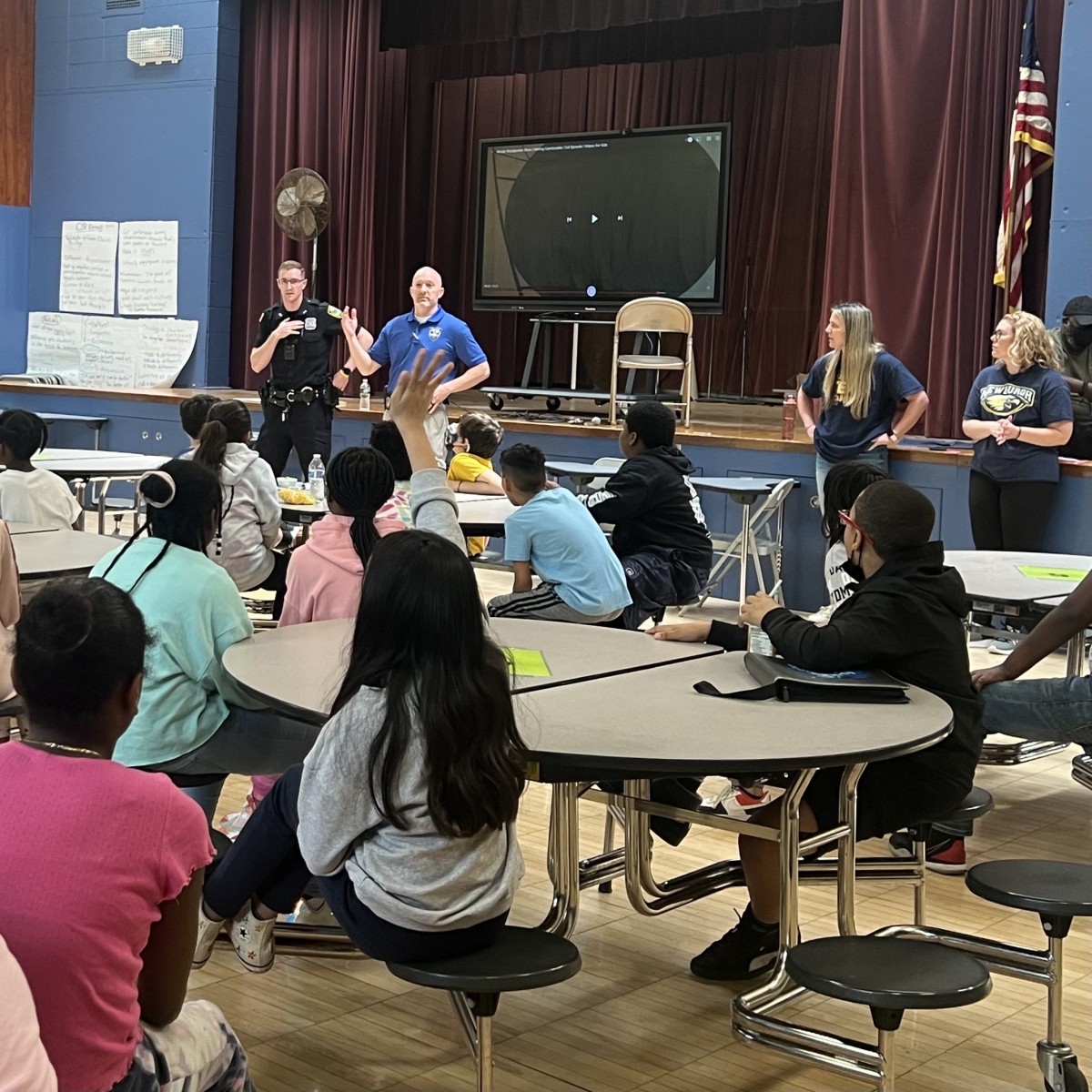 New Windsor Police Officers Visit Vails Gate Scholars Vails Gate